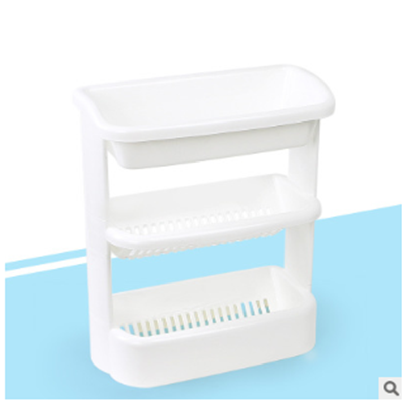 A multi-layered wall-mounted storage rack for daily use in the home, bathroom and kitchen Item Picture