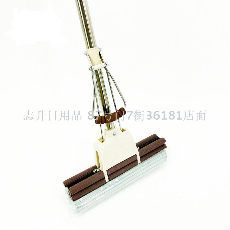 Factory direct sales of mixed batch rubber cotton mops, metal stainless steel rod absorbent mops, sponge mops, wring mops, 27cm Application Scenario