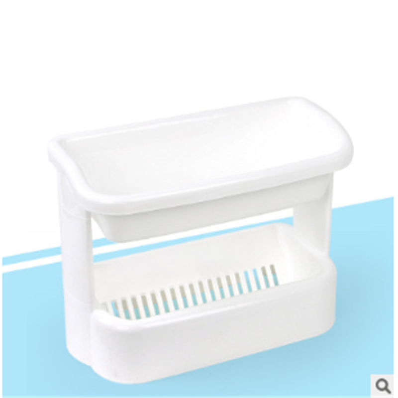 A multi-layered wall-mounted storage rack for daily use in the home, bathroom and kitchen Application Scenario