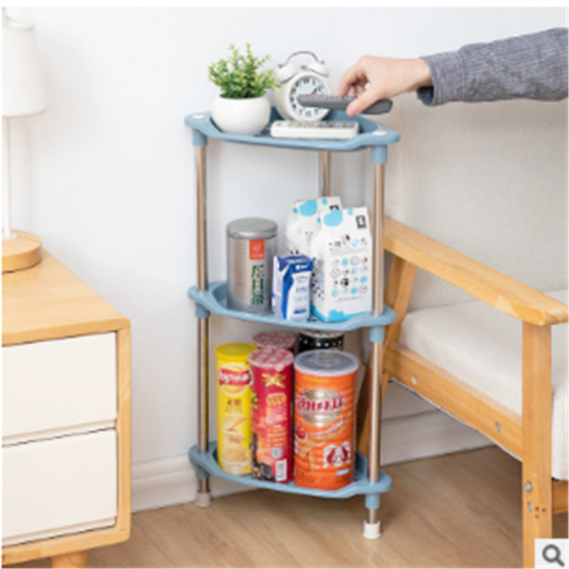 浴室置物架厕所洗澡间三角脸盆架子不锈钢卫生间塑料收纳架