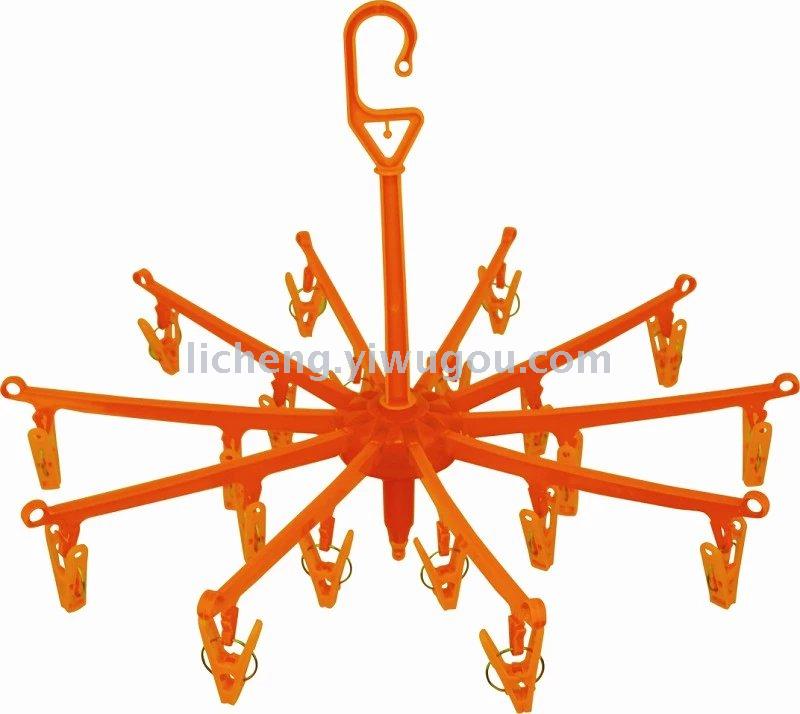 多功能衣架衣撑内衣袜子夹子塑料挂衣架晾衣架