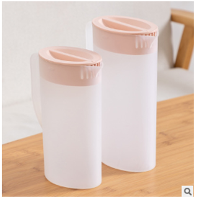 日式塑料带盖冷水壶夏季果汁杯北欧大容量家用水杯凉水壶
