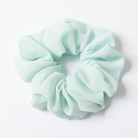 Wholesale of new cross-border Amazon chiffon simple solid color large intestine hair band elastic band fabric hair band accessories Item Picture