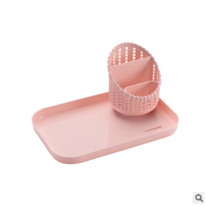 Simple desktop storage box with hollowed-out pen barrel Item Picture