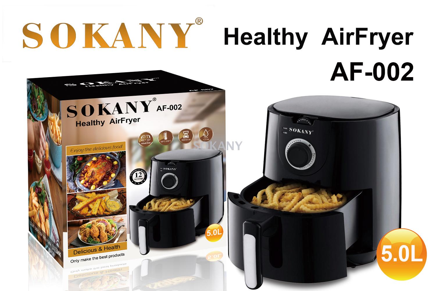 sokany002 Air Fryer Oil-free healthy Fryer for French fries, chicken wings and fried chicken