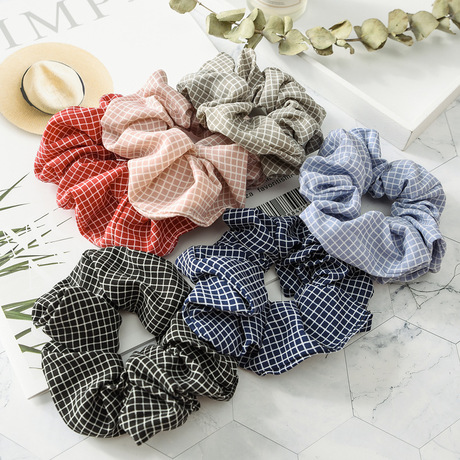 Cross-border new Japanese and Korean version large intestine circle, hair band, female office lady commuting bun, hair tie, hair accessory full figure