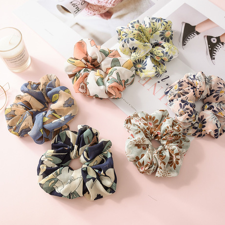 Cross-border 2018 New fabric hair band, elastic large intestine band, Amazon AliExpress women's hair accessory full figure