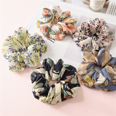 Cross-border 2018 New fabric hair band, elastic large intestine band, Amazon AliExpress women's hair accessory Application Scenario