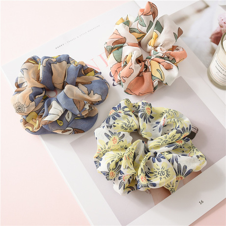 Cross-border 2018 New fabric hair band, elastic large intestine band, Amazon AliExpress women's hair accessory details Picture