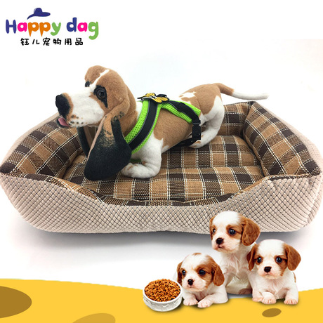 Direct sales of comfortable Samoyed Husky dog bed MATS, new pet teak bed mat three-piece set wholesale