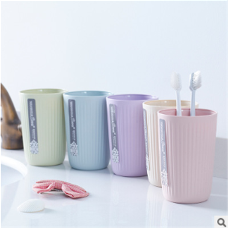 Mouthwash cup, creative plastic brushing cup, solid color cup details Picture