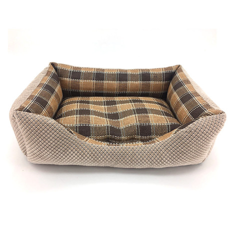 Direct sales of comfortable Samoyed Husky dog bed MATS, new pet teak bed mat three-piece set wholesale Specification image