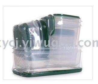 A 17-piece set of plastic food storage containers Item Picture