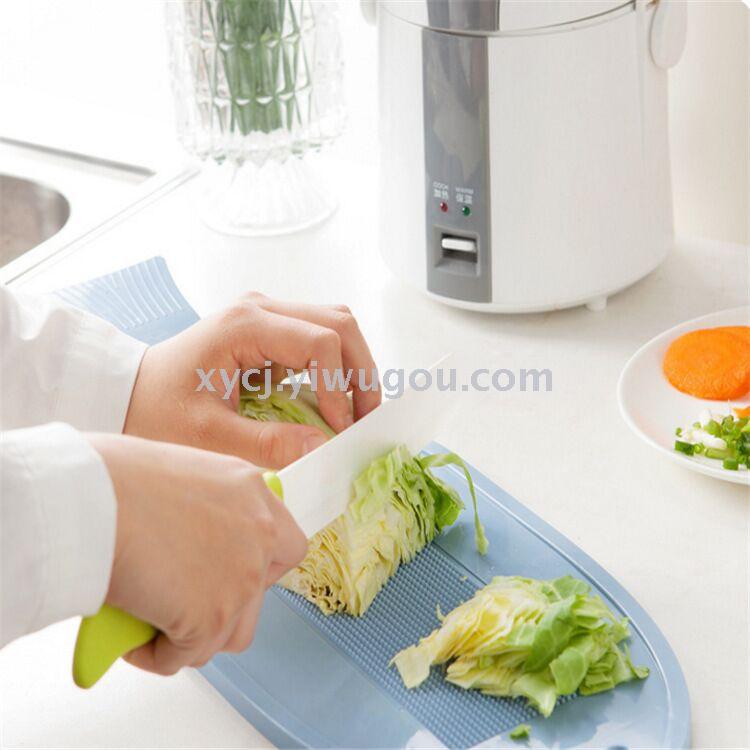 Kitchen cutting board, household meat cutting board, anti-slip cutting board, fish-killing fixator, plastic thickened fruit cutting board, small cutting board for vegetable cutting details Picture