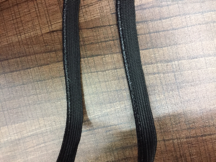 Black in-stock clothing and home textile accessories with a width of 1cm for both mother and child