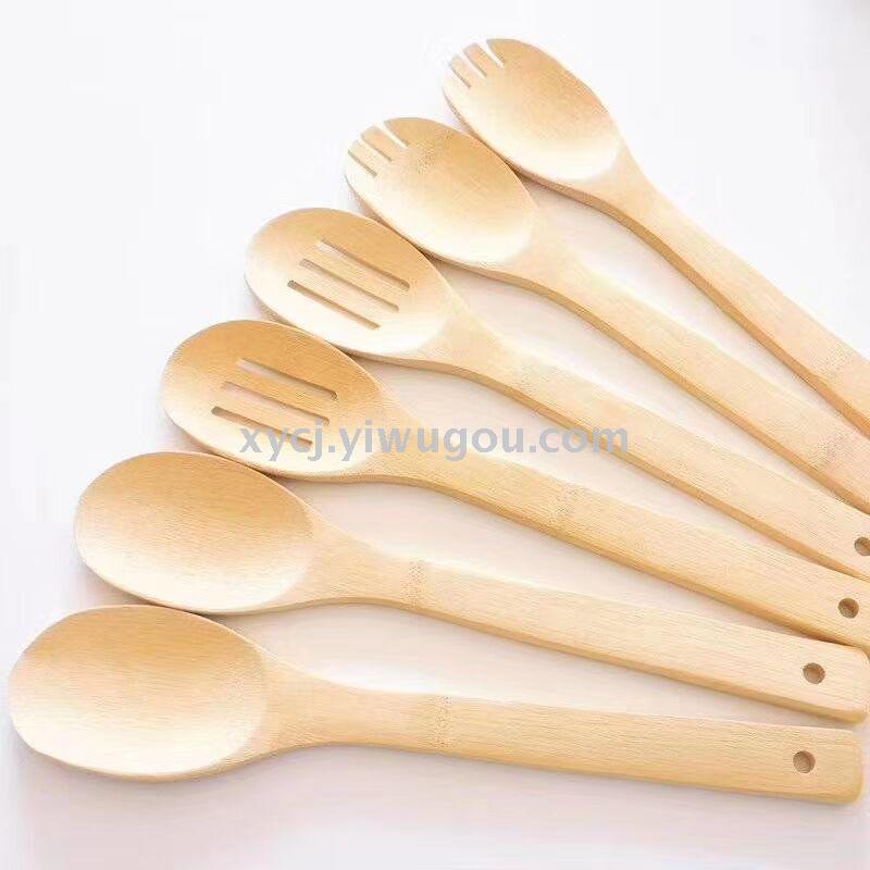 Bambú madera pala tenedor cuchara Specification image