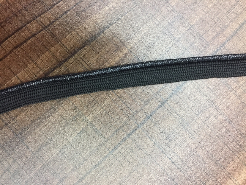 Black in-stock clothing and home textile accessories with a width of 1cm for both mother and child Specification image