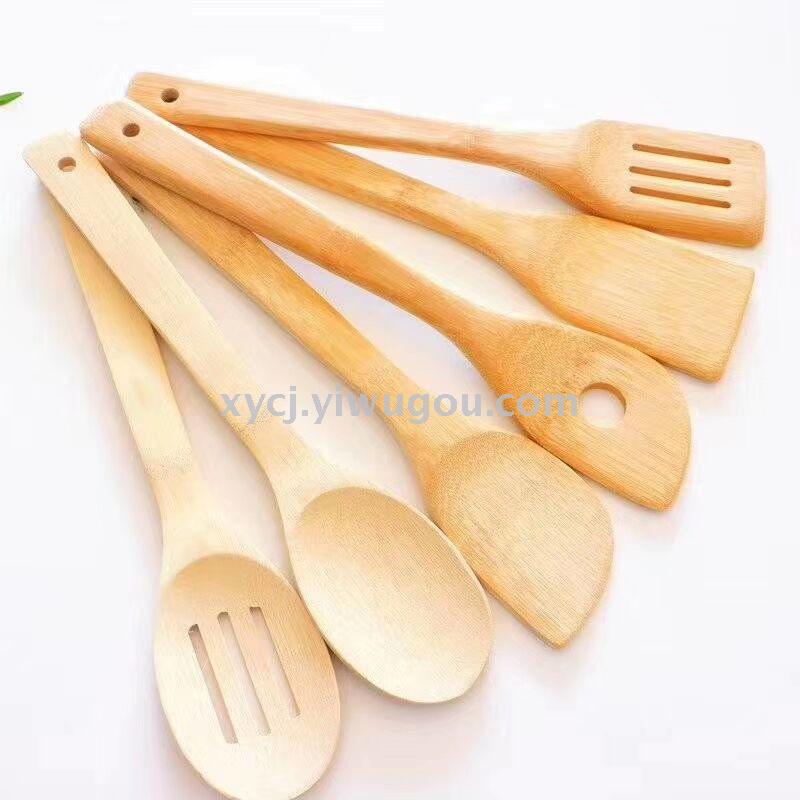 Bambú madera pala tenedor cuchara details Picture