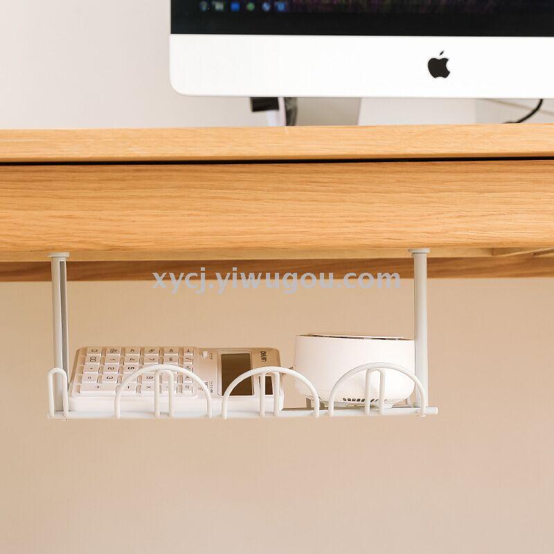 Multi-functional under-table circuit storage rack, power strip storage box, kitchen storage rack, and adhesive cable organizer Item Picture