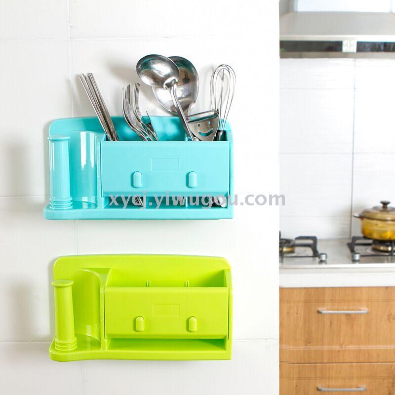 Bathroom shelf Bathroom wall shelf Plastic wrap shelf