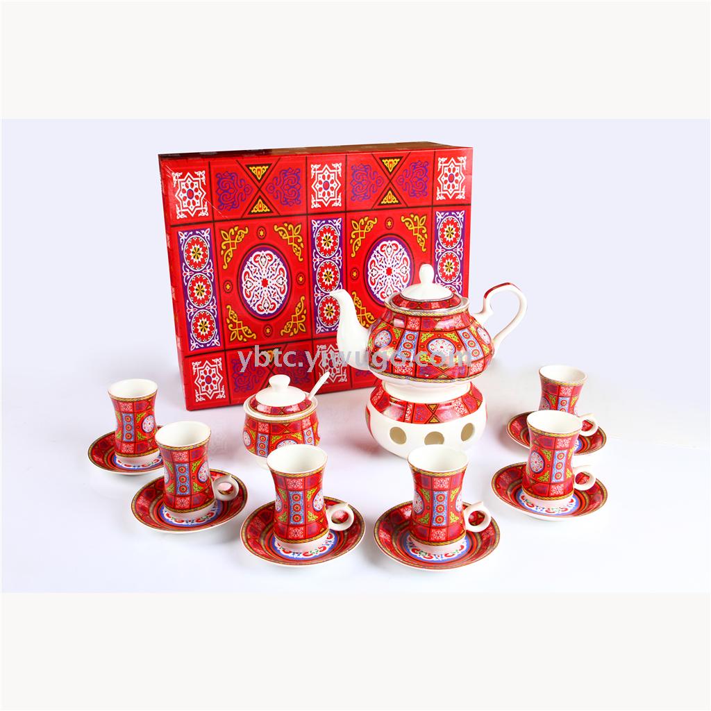 New Bone China Ceramic Tableware Tea Set Pot Candlestick Sugar Jar Spoon Finger Cup Saucer Coffee Cup Saucer Teapot Coffee Pot thumbnail