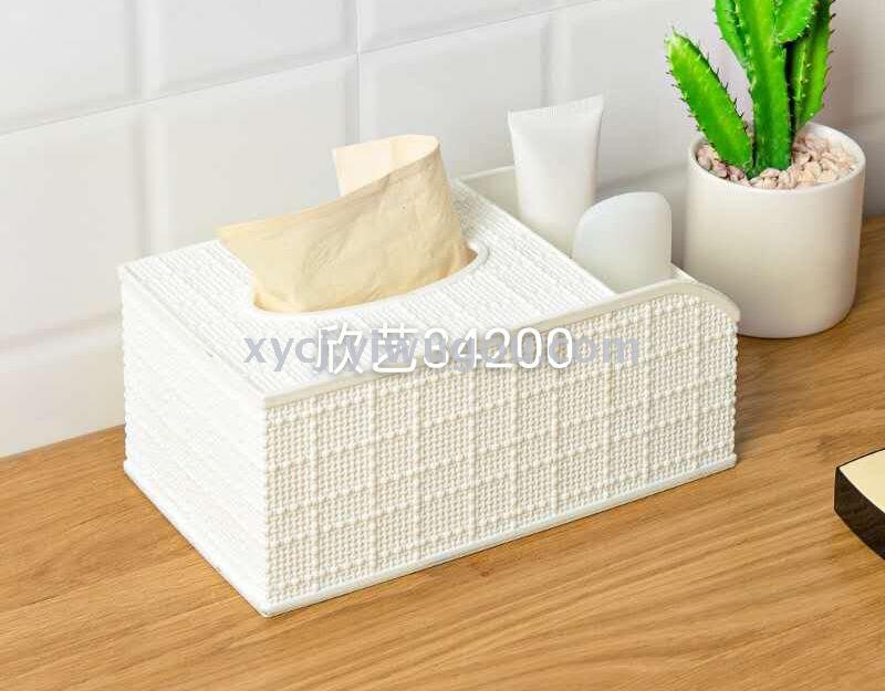 New plastic desktop storage tissue box home creative partition tissue box living room car tissue paper