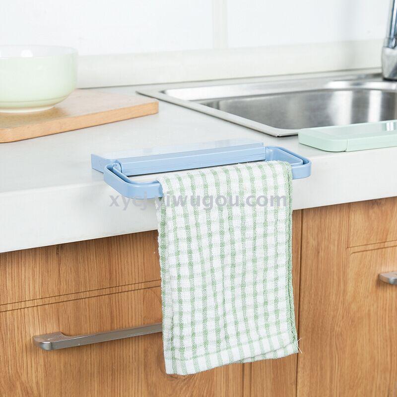 Creative, powerful, seamless hanging rack, kitchen rag rack, bathroom towel rack, non-drilling door back rack manufacturer Item Picture