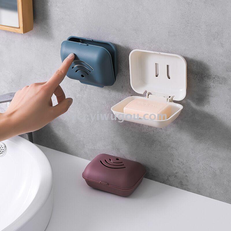 香皂盒吸盘壁挂式肥皂盒架沥水卫生间免打孔置物架皂盒子
