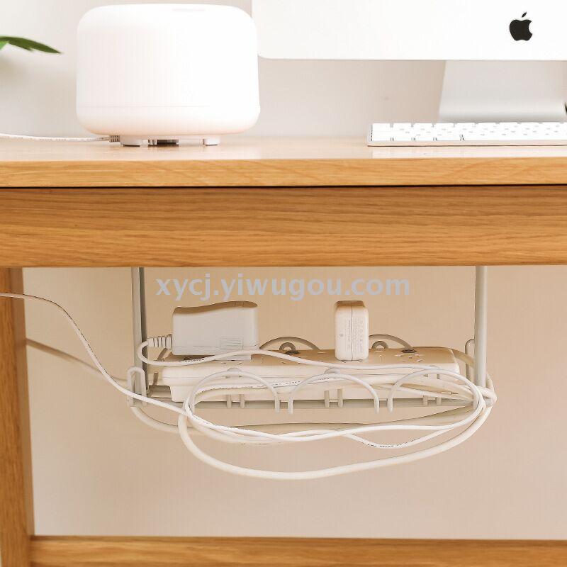 Multi-functional under-table circuit storage rack, power strip storage box, kitchen storage rack, and adhesive cable organizer details Picture