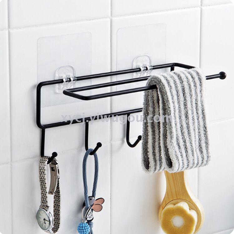 Wrought iron rag rack plastic wrap rack
