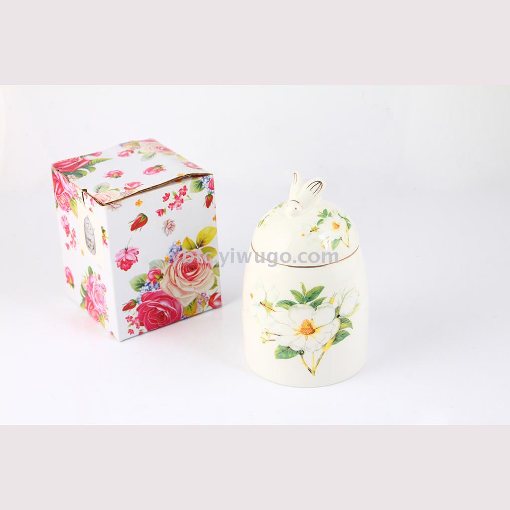 Ceramic honey Jar Seasoning Kitchen Organizer jar Salt monosodium glutamate storage daily necessities spot promotion creative sugar jar Item Picture