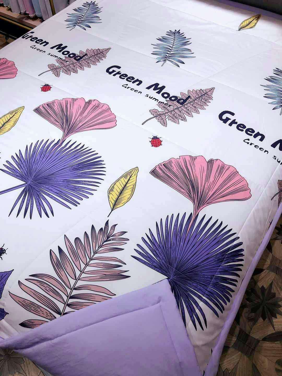 Wechat business national trend new cotton washed cotton summer cooling quilt, air conditioner quilt, summer thin quilt gift, one-piece consignment details Picture