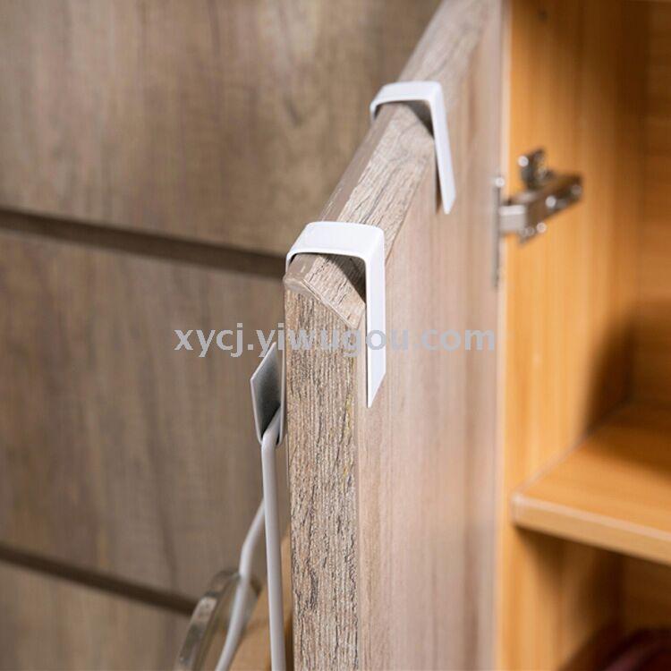 Entrepreneurial iron art door back pot lid rack, non-drilling pot lid storage hanging rack, kitchen cutting board draining rack, storage rack Specification image