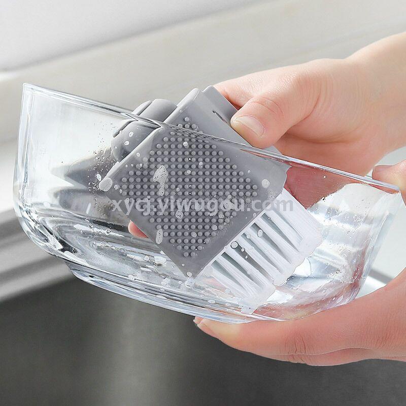 The pot brush automatically adds liquid and washes the pot brush by pressing the dishwashing brush Specification image