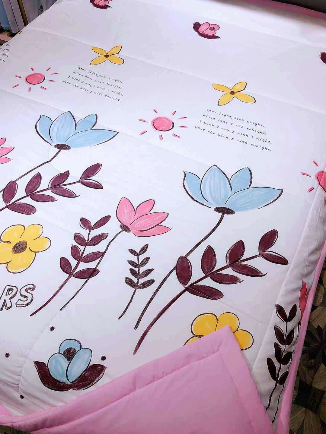 Wechat business national trend new cotton washed cotton summer cooling quilt, air conditioner quilt, summer thin quilt gift, one-piece consignment Item Picture