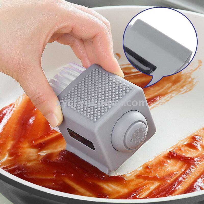 The pot brush automatically adds liquid and washes the pot brush by pressing the dishwashing brush Application Scenario