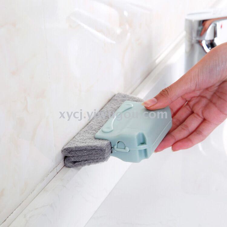 Japanese-style window groove cleaning brush