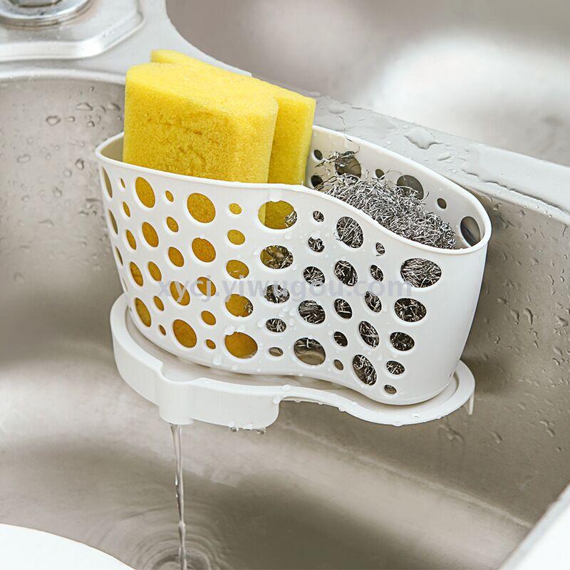 Kitchen bathroom Bathroom suction cup sink sink drain hanging bag hanging basket storage rack