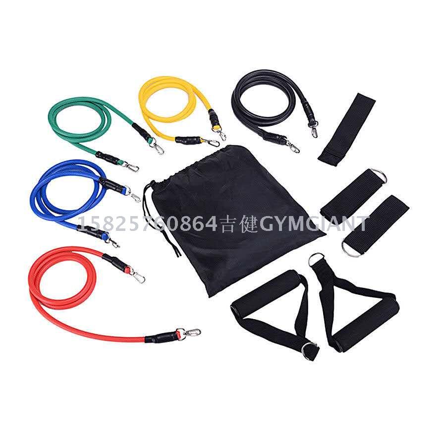 Stock 11 Sets Of Tension Rope Resistance Band Training Rope Elastic Band Tension Band Specification drawing