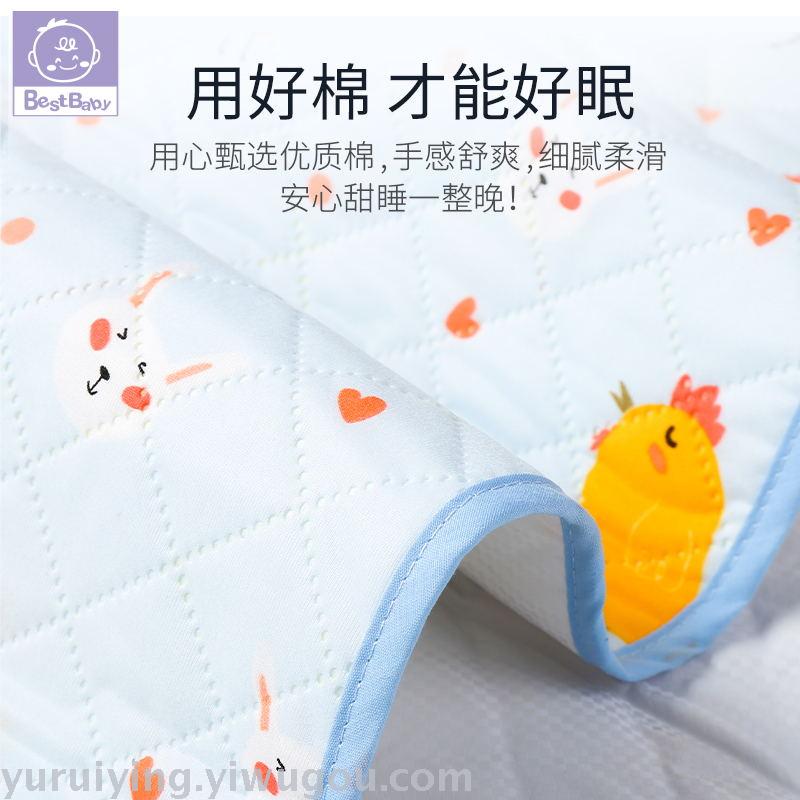 52*75 baby diaper pad, breathable and washable, milk thread diaper pad, cartoon leak-proof yoga pad, baby care pad Item Picture