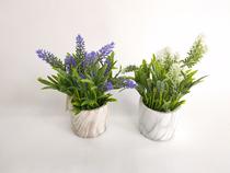 New resin basin lavender imitation flowers bonsai living room ornament handicraft plastic flowers