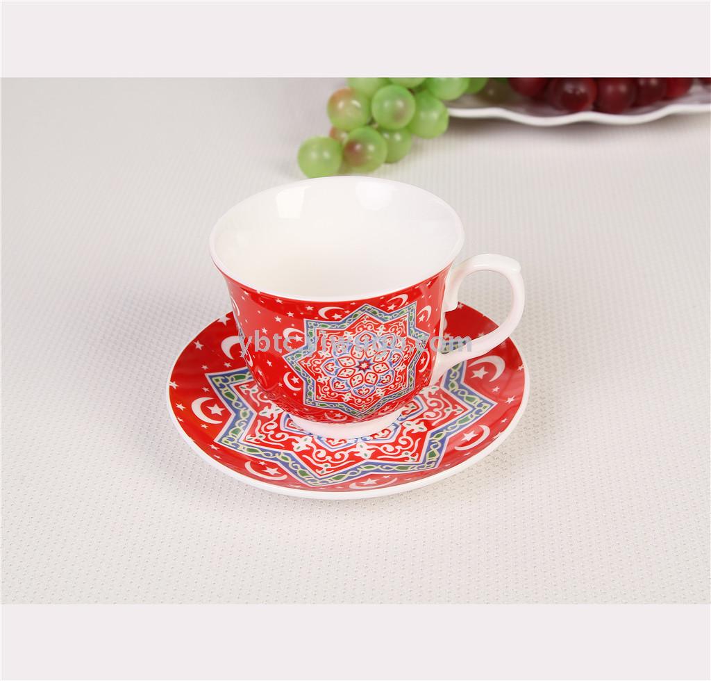 220Ml Afternoon Tea English Cups And Plates, One Cup And One Plate Tea Set, Home, Daily Use, Office, Creative Craftsmanship details Picture