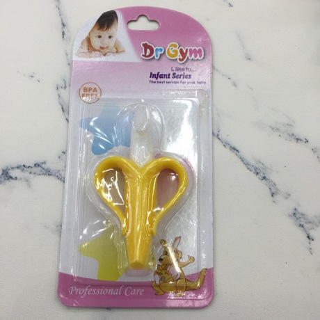 Baby teeth brush silicone banana toothbrush molar toy