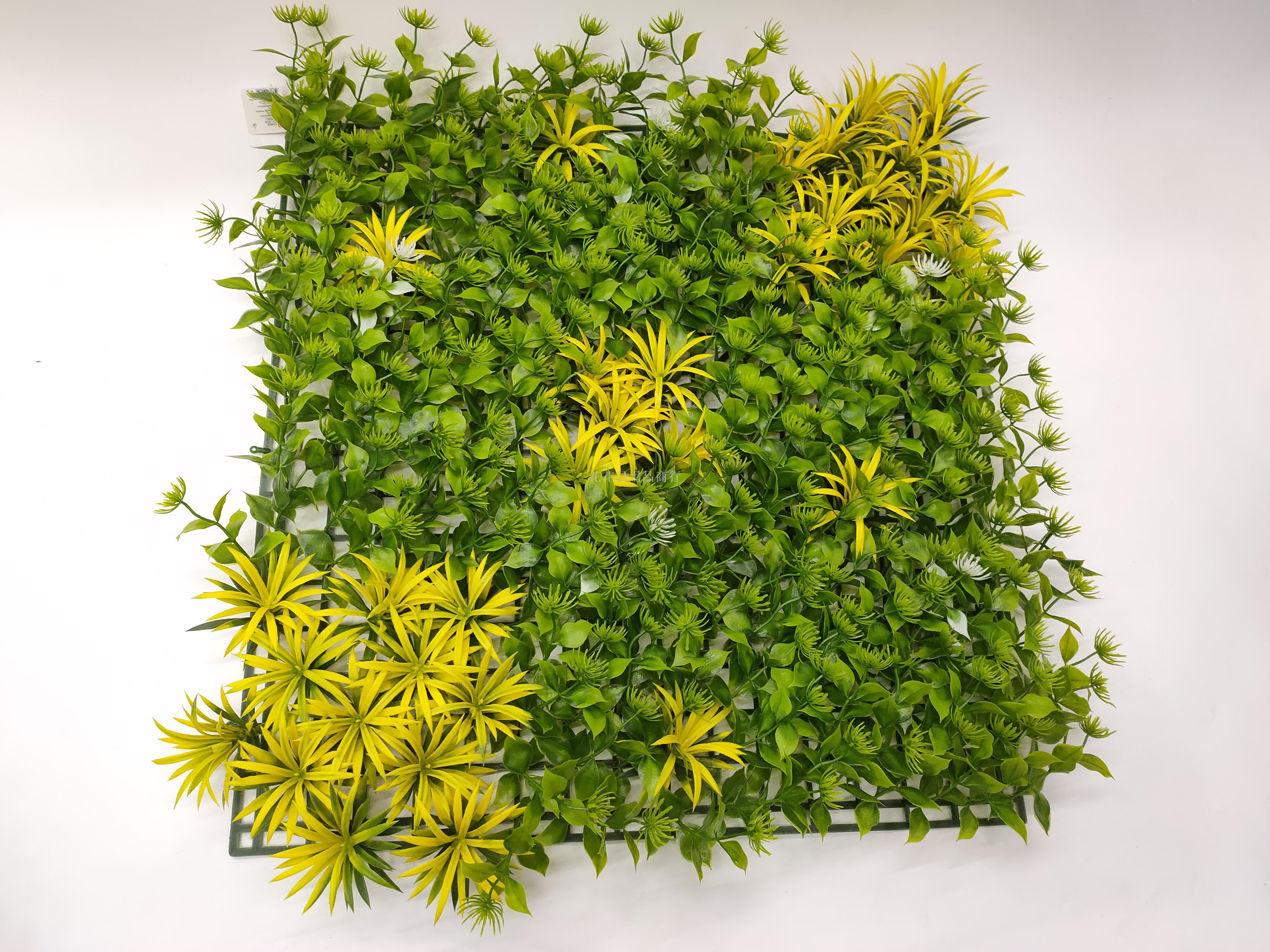Simulation plant wall green plant wall plastic lawn fake flower wall net red decorative background artificial green wall
