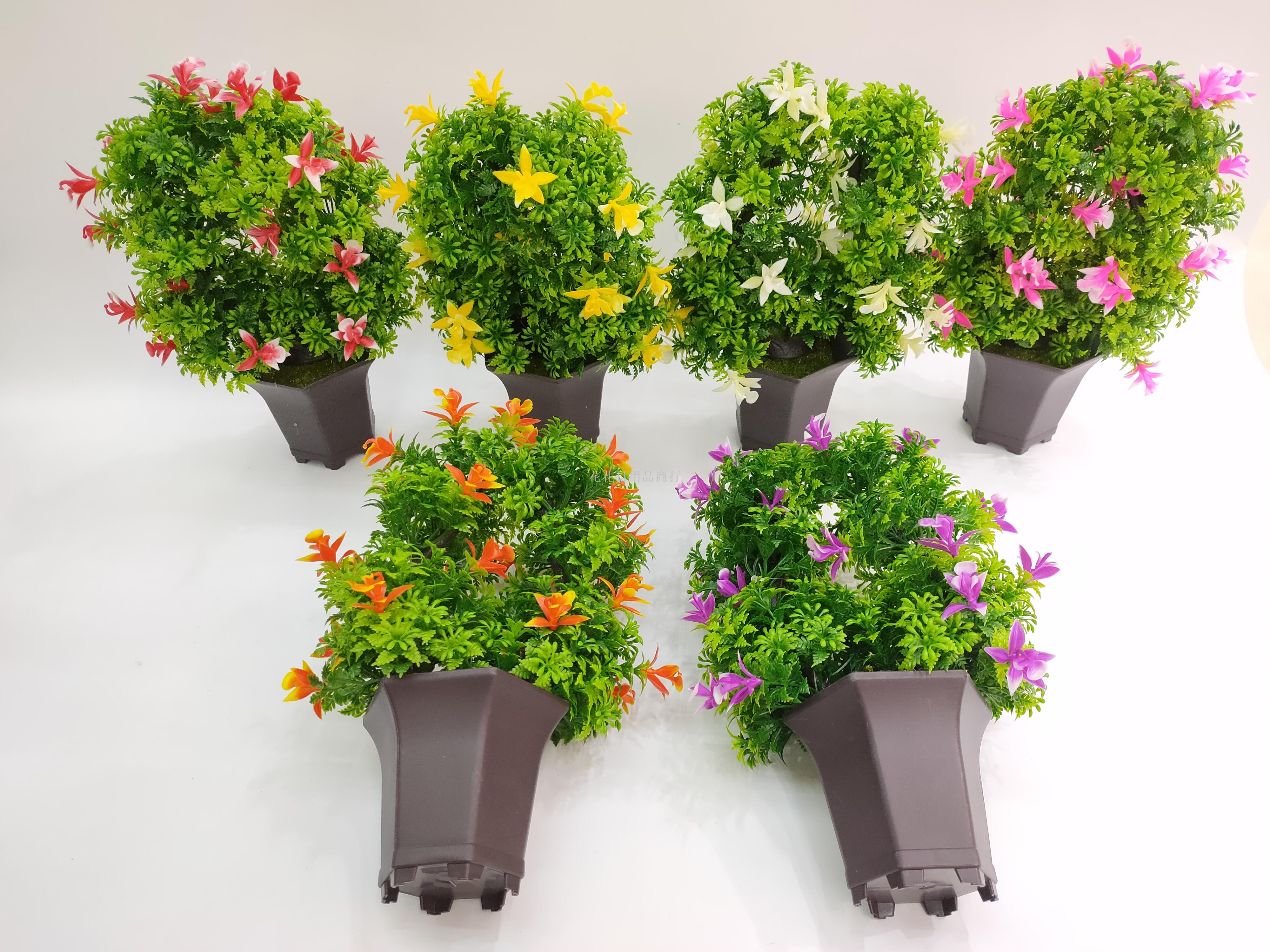 新款黑色盆鸢尾花仿真盆景田园风装饰办公室餐厅摆件