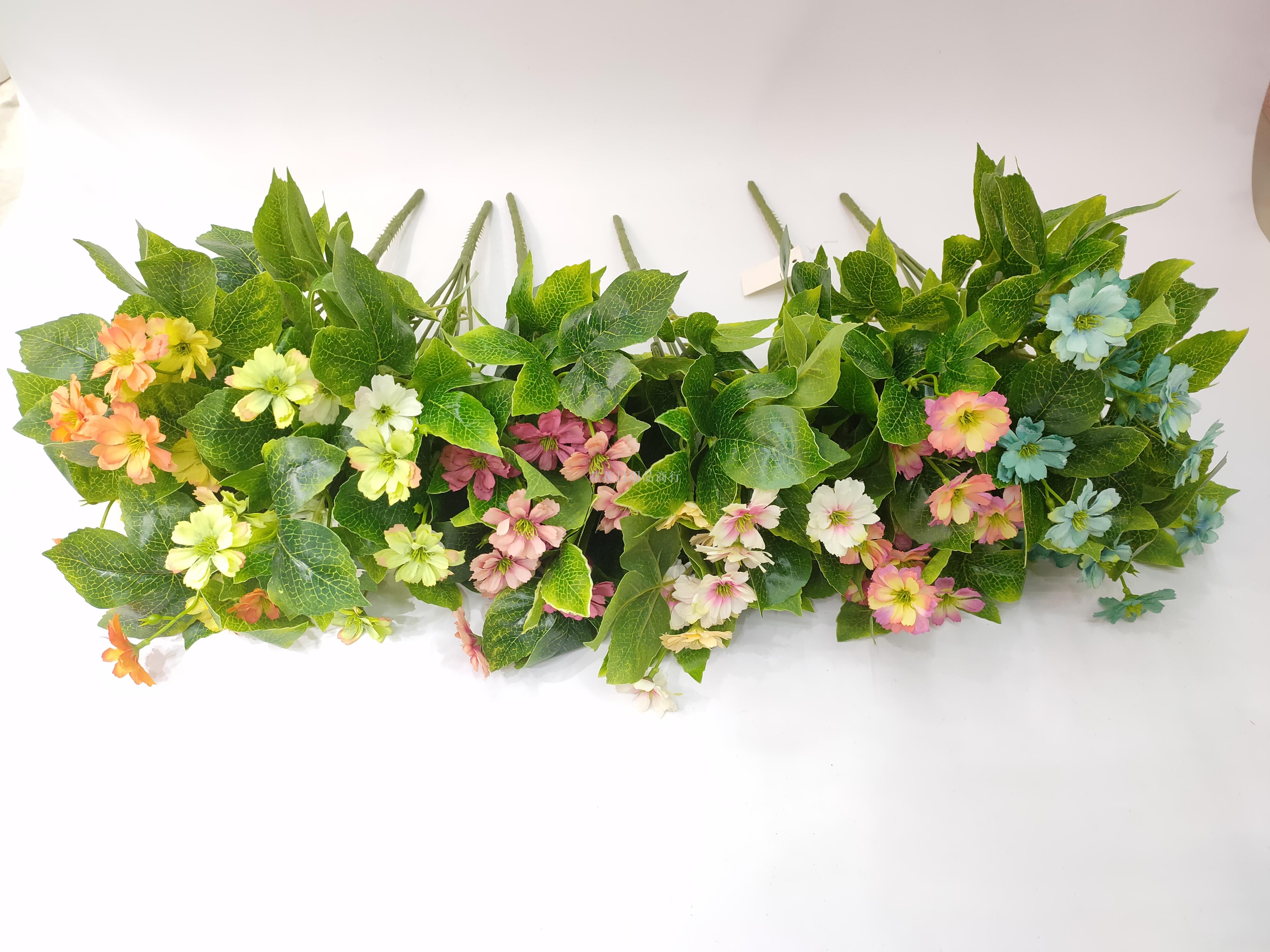 仿真单枝假花绢花餐桌装饰花客厅干花插花花束