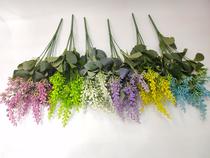 The new model simulates a single flower flower garden style plastic flower false flower green plants