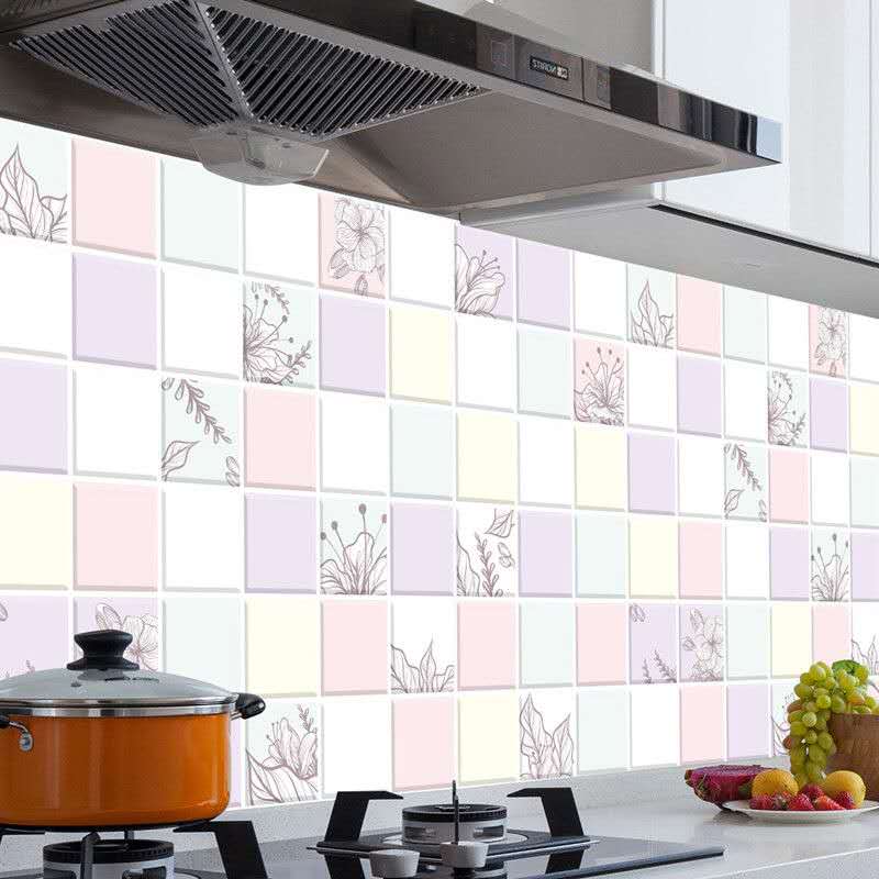铝箔自粘防水防潮防霉墙纸墙贴纸耐高温厨房放油烟贴纸柜炉灶台产品图