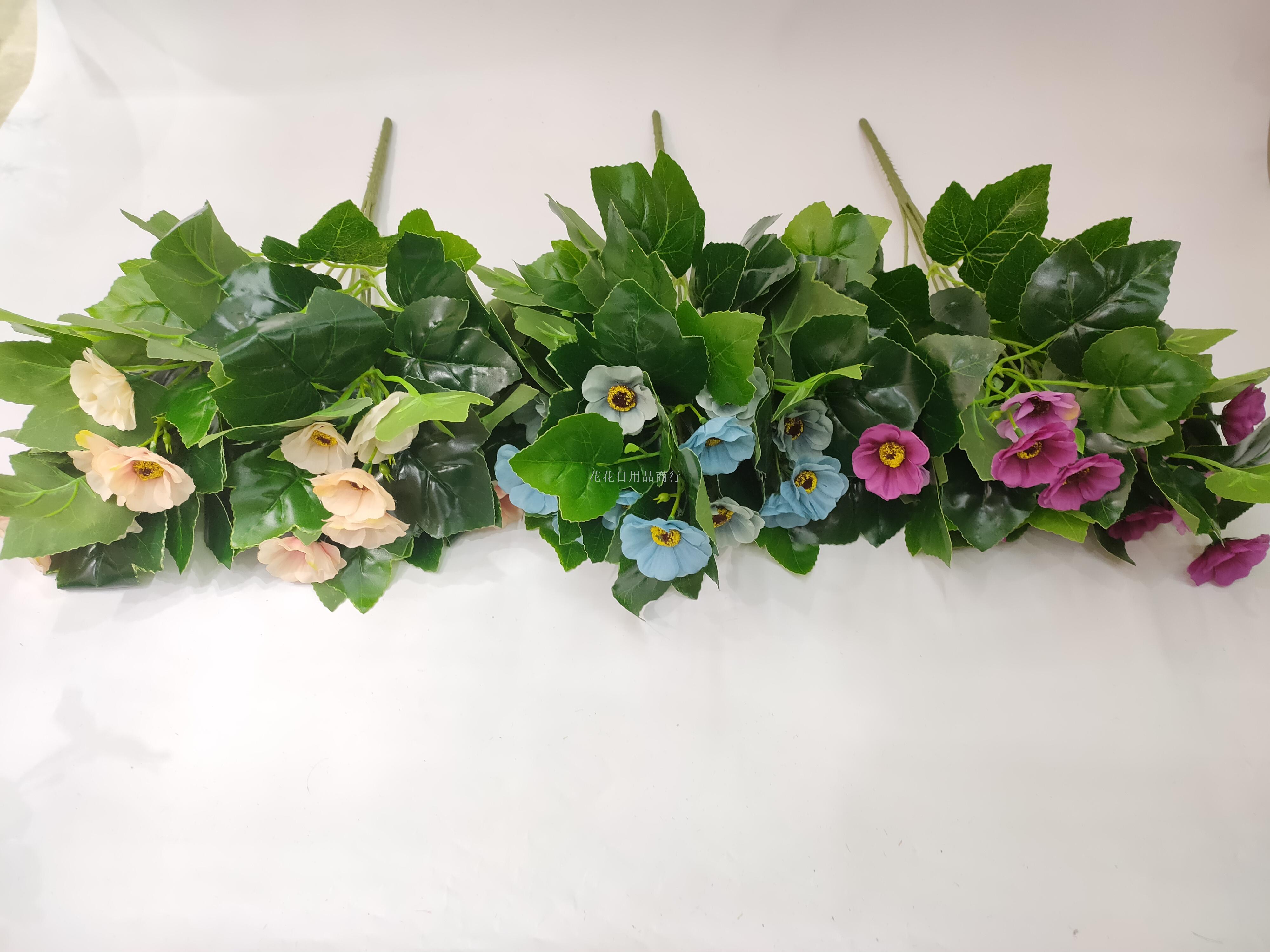 复古波斯菊 仿真单枝雏菊花假花绢花家居客厅落地装饰花摆设