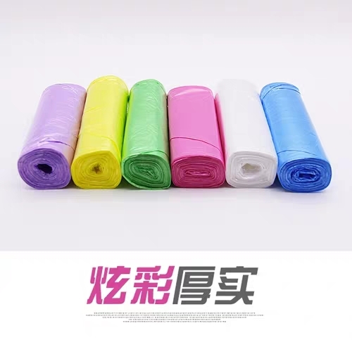 New material garbage bag 6 volume combination set random mixed black color garbage bag